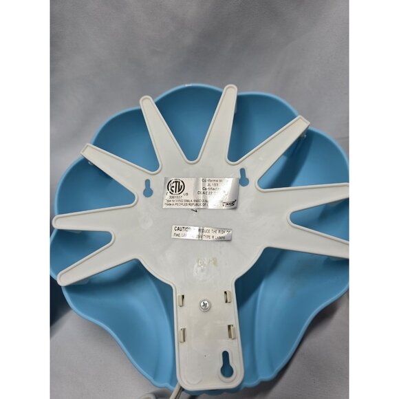 IKEA Smila Snacka Sea Shell Shaped Wall Mount Light Lamp Blue Lot Of 2- VTG - Picture 5 of 16
